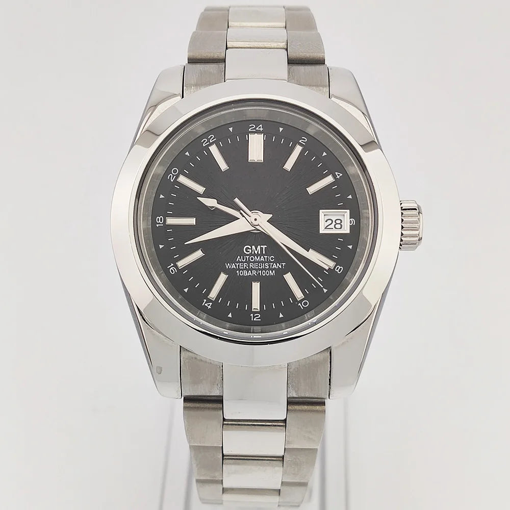 Watches NH35A 39mm GMT Dials NH34 Stainless steel luxury men's Watch Automatic mechanical sapphire glass waterproof 10ATM