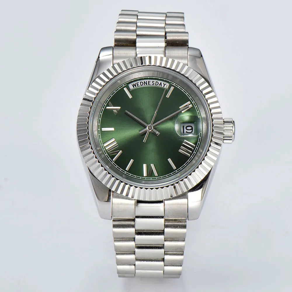 watch 8285 watches for men automatic movement mechanical watches Stainless Steel Sapphire Glass Case Waterproof Watch mens watch