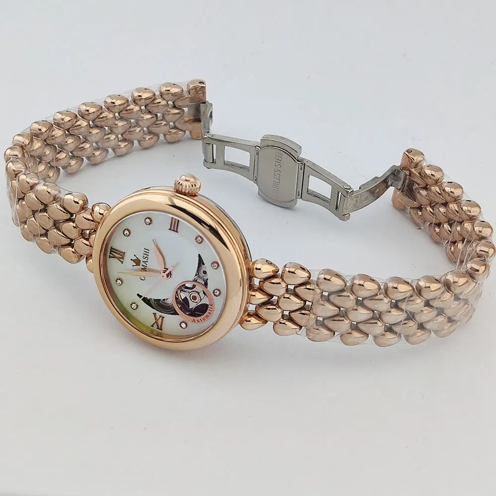 Luxury Fashion Women's Wristwatch Watch For Women Mechanical watch Ladies Elegant Gift Waterproof  5ATM Clock Reloj
