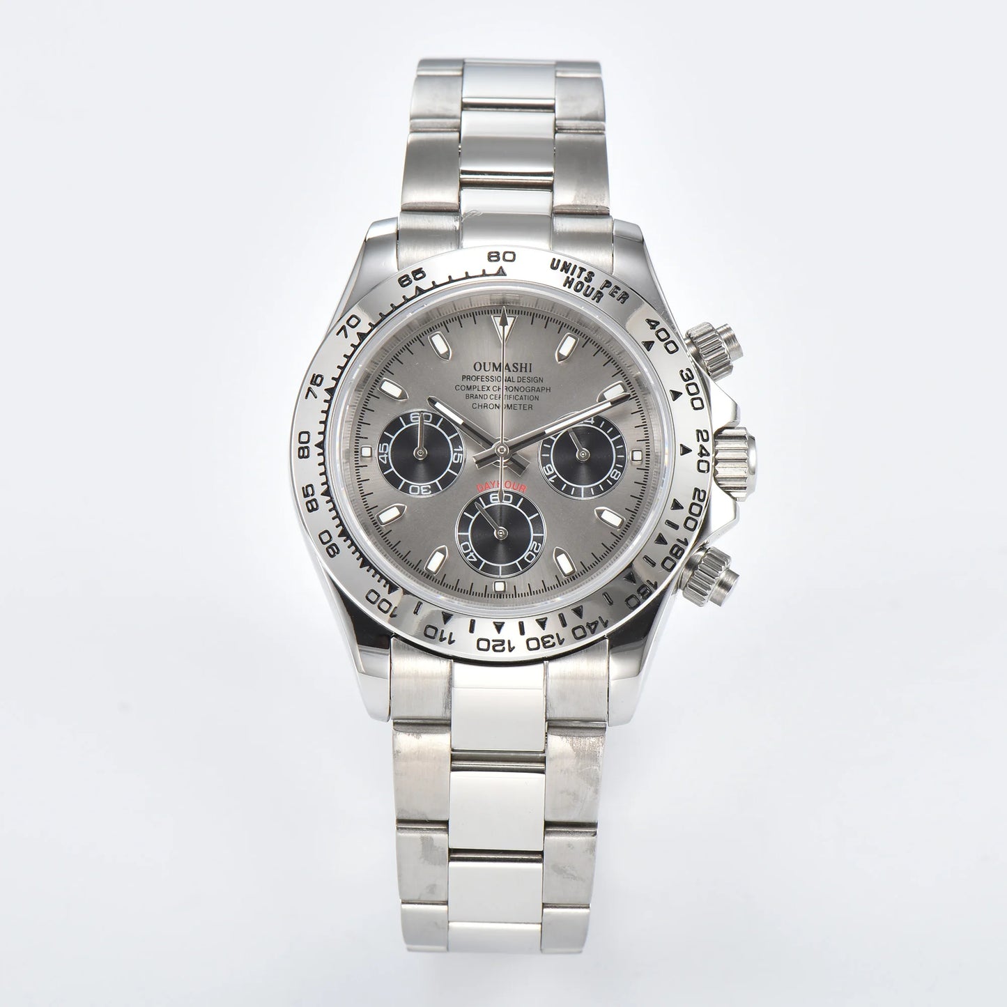 Luxury Sports Quartz Watch Sapphire Glass 316L stainless steel waterproof for men's custom watches with VK63 watch movement