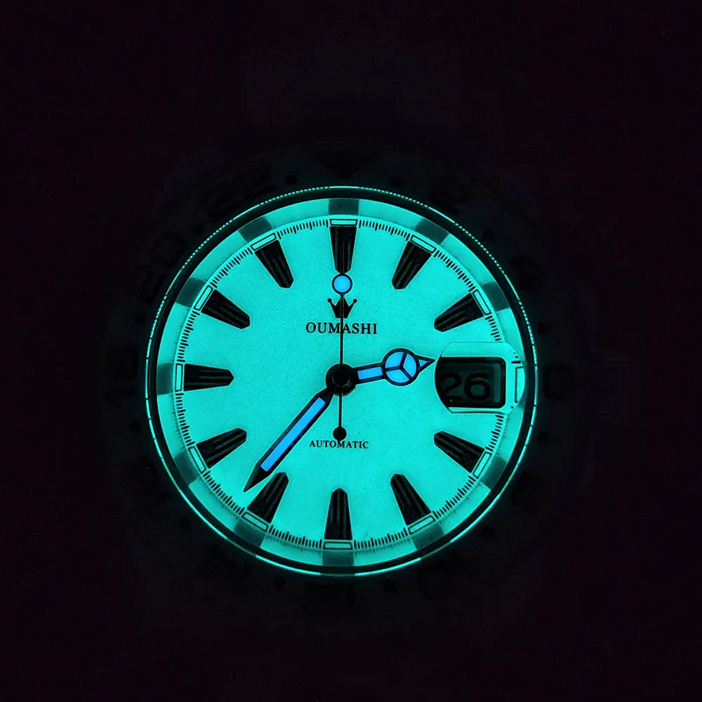 NH35 Watch 40.8mm Men's watch Super Luminous Flag Dial Stainless Steel sapphire Glass Men's luxury watch waterproof 10ATM