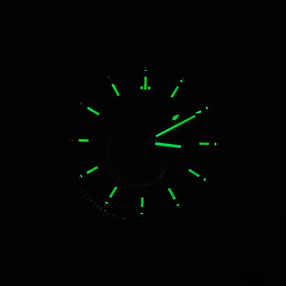 41mm Casual Vk63 Movement Watch Men's waterproof black case OUMASHI Chronograph Calendar Luminous Watch