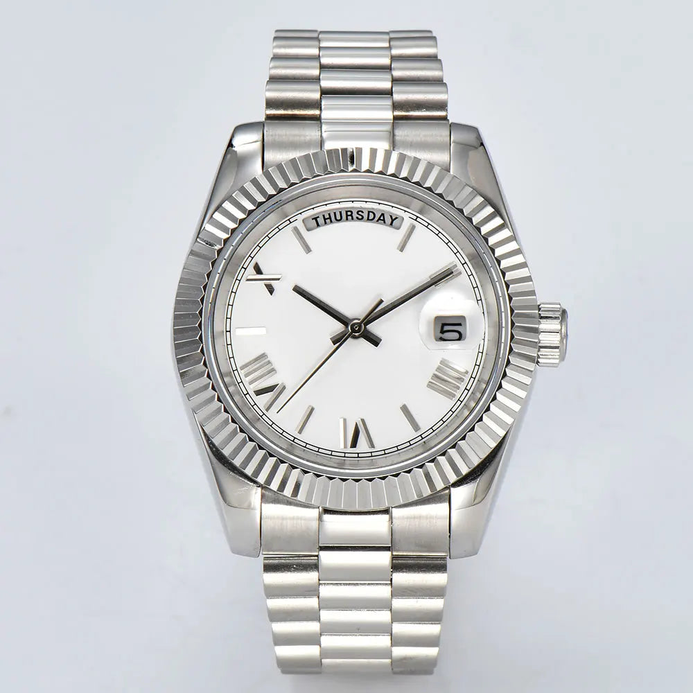 watch 8285 watches for men automatic movement mechanical watches Stainless Steel Sapphire Glass Case Waterproof Watch mens watch