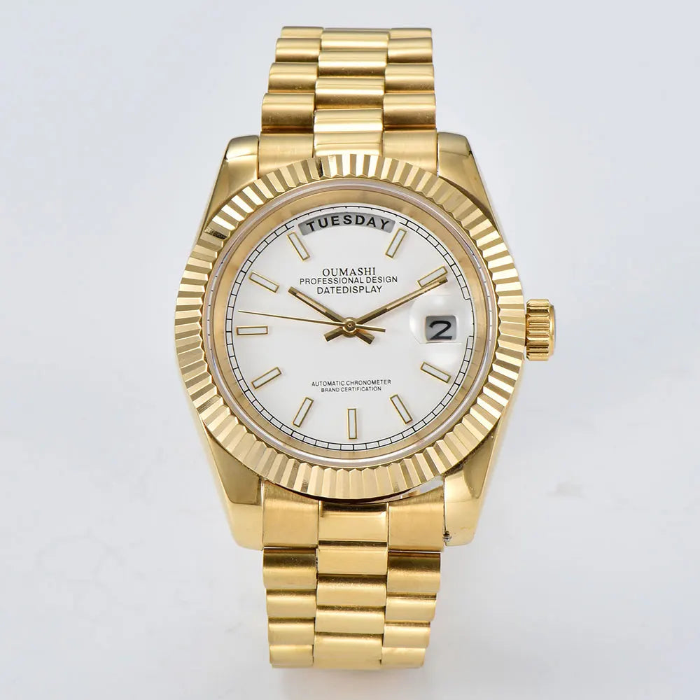 miyota 8285 watch for men automatic movement mechanical watches Stainless Steel Sapphire Glass Case Waterproof Watch mens watch