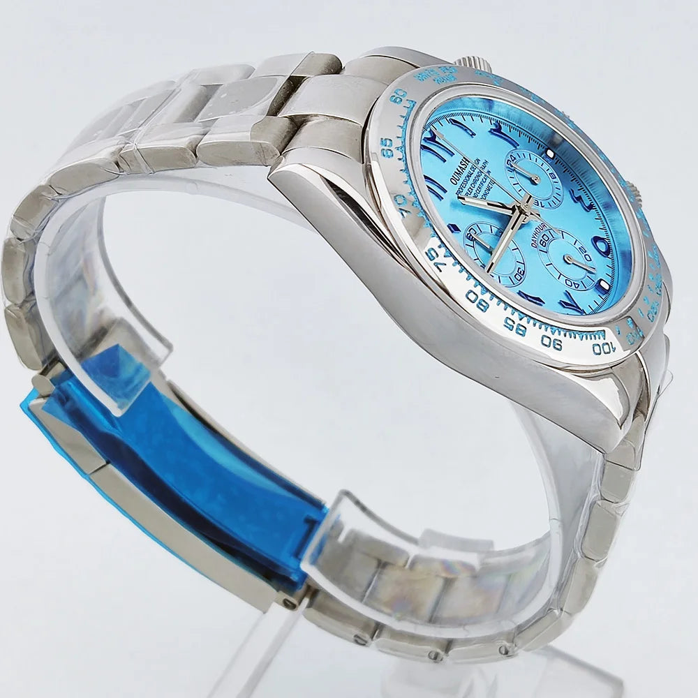 39.3mm watch VK Series 63 Men's watch Arabian Dial Men's watch Luxury Quartz watch VK63 Sport Chronograph Sapphire Glass watches