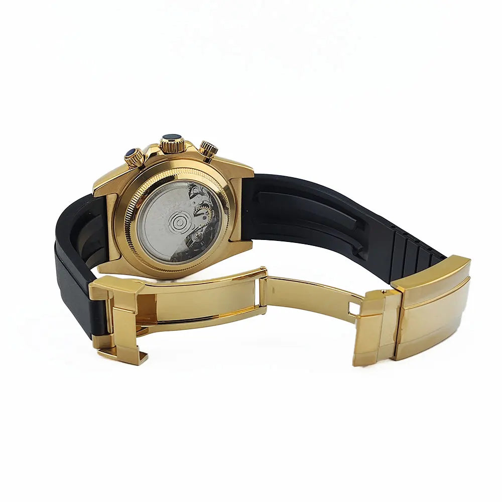 Luxury men's watch gold Chronograph Equation Racing Men Automatic Mechanical Watch Waterproof 10ATM Sapphire 4801 4130 Movement