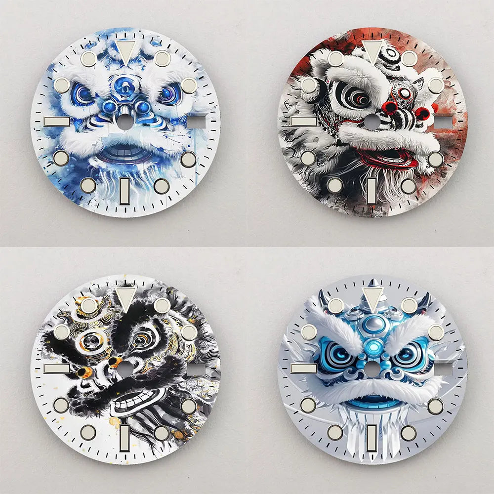 28.5mm watch dial NH35 dial custom dial color printed watch components compatible with NH35/36/ pt5000 movements