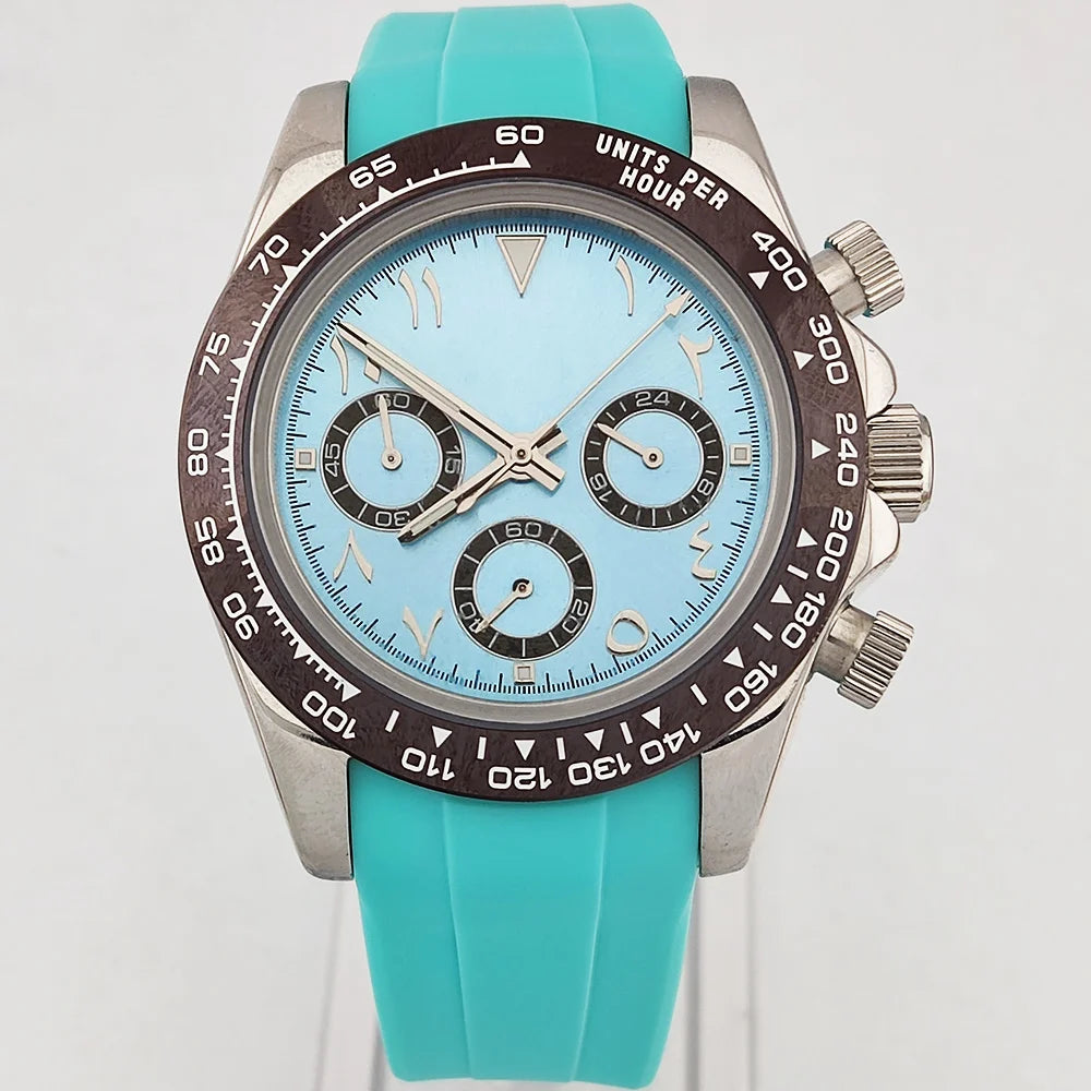 39.3mm VK Series 63 watch Men's watch Arabian Dial Men's watch Luxury Quartz watch VK63 Sport Chronograph Sapphire Glass watches