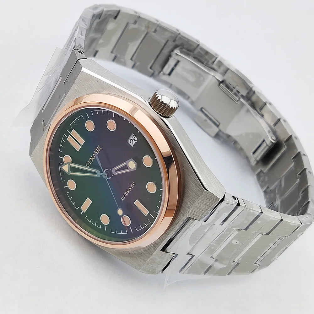 NEW WATCH player's NH35 Fashion Men's Automatic Mechanical Watch Luxury Sapphire AR Coating Stainless Steel Waterproof 10 Bar