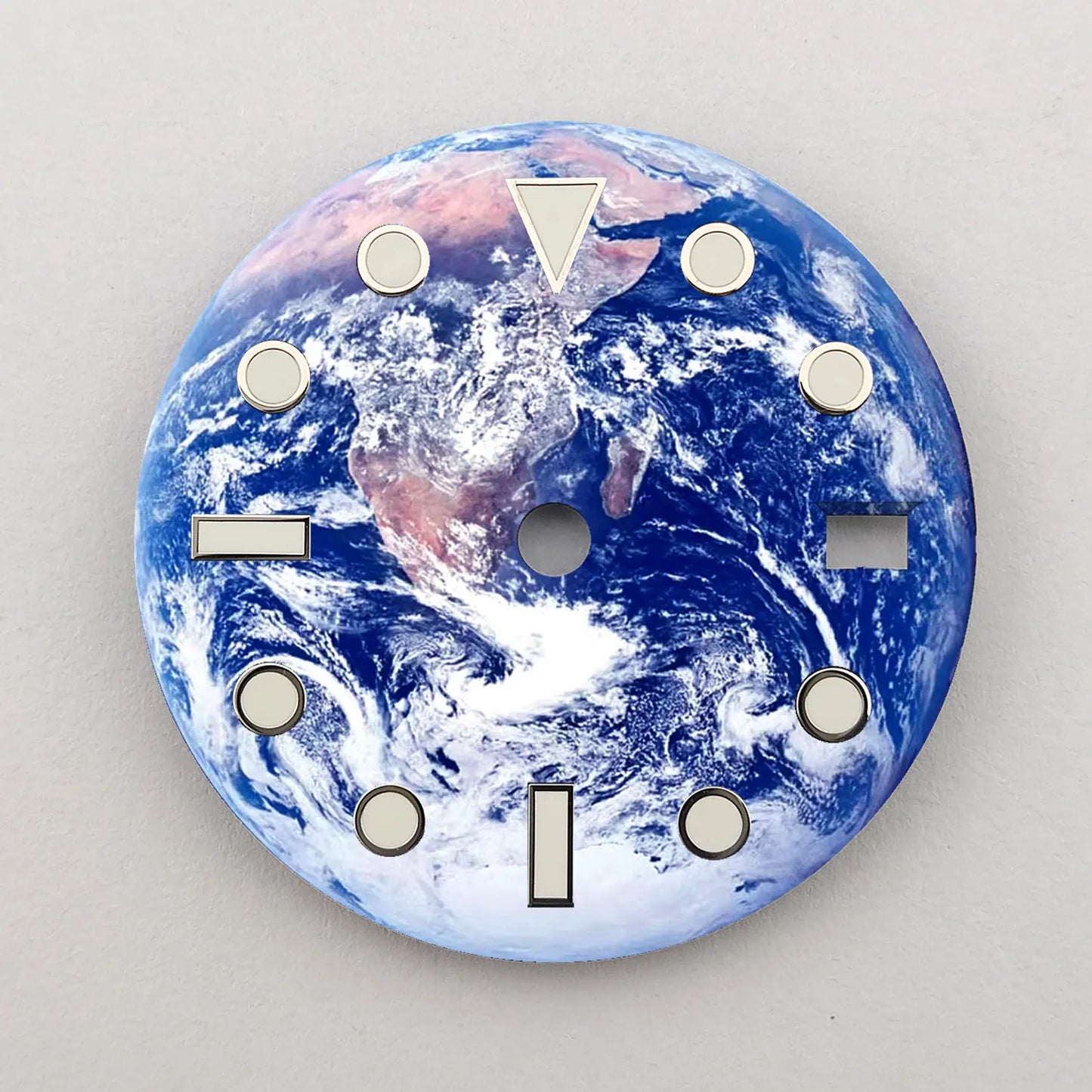 28.5mm dial NH35 dial Earth custom dial color printed watch components compatible with NH35/36 movement