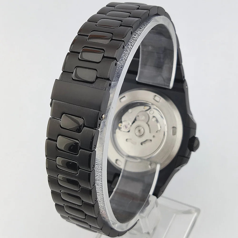 Astral NH35 WATCH 43MM luxury NH35 Movement Automatic Mechanical Men's Watch Sapphire Crystal Date Stainless Steel Strap