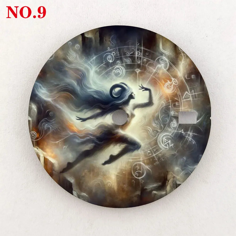 Watch dial NH35 28.5mm 12 zodiac custom dial color printing watch accessories are suitable for NH35/36 movement NH35 dial