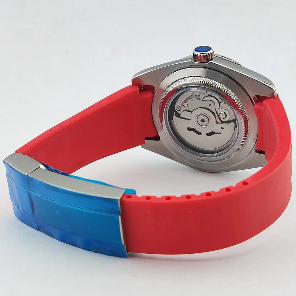 36mm/39mm Men's and women watches color bubble watch NH35 Mechanical watch sapphire glass waterproof watch rubber bracelet 20mm