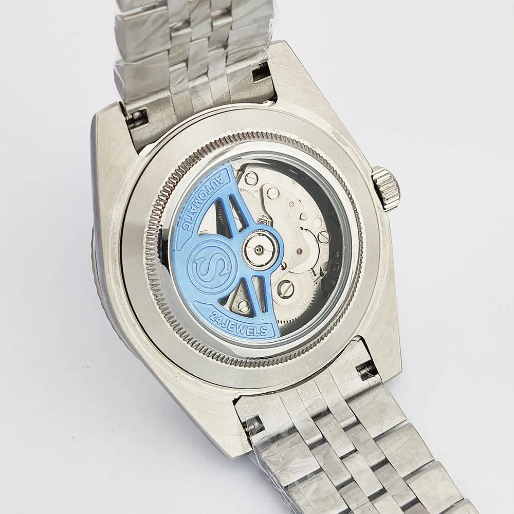 New 36mm/39mm watch NH35A automatic mechanical luxury Sapphire C3 luminous waterproof 100 m RELOJ 24-hour watch OUMASHI brand