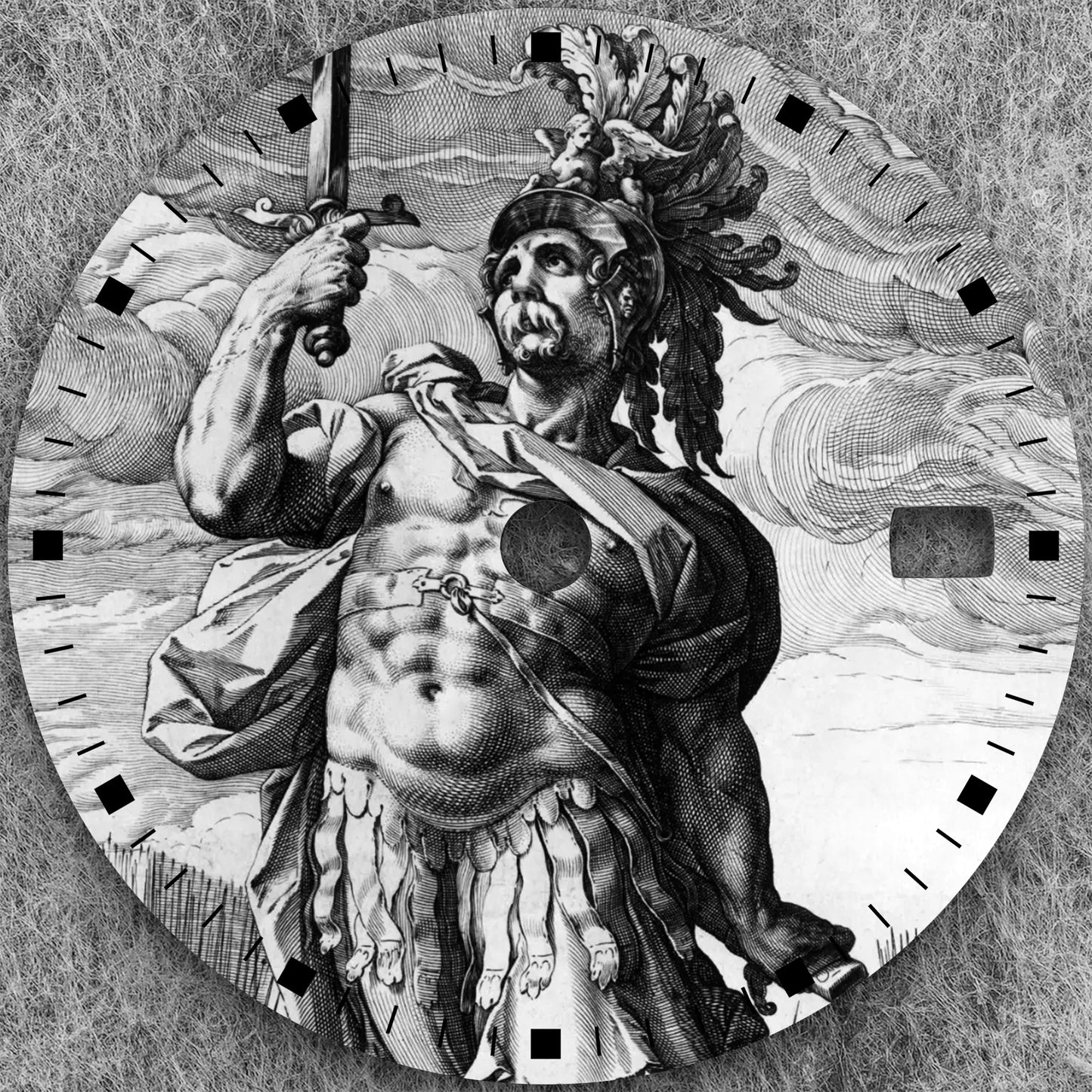 28.5mm NH35 Dial Exclusive high-end design quality watch dial from the Print Series suitable for the NH35 movement