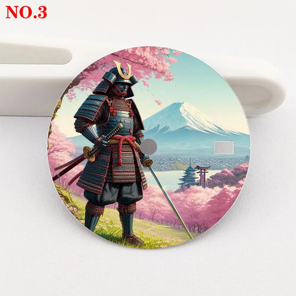 The 28.5mm dial samurai element NH35 dial creative color-printed series dial is suitable for NH35/36 movement watch accessories