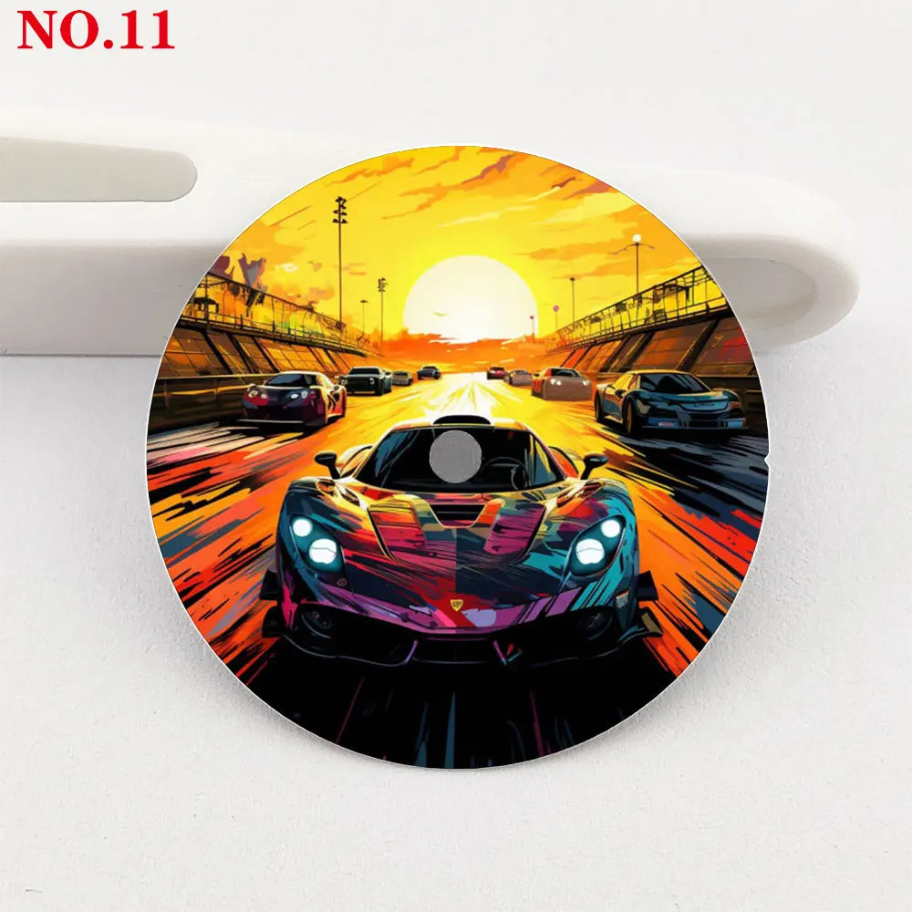 The 28.5mm dial NH35 dial sports car creative color-printed series dial is suitable for NH35/36 movement wristwatch accessories