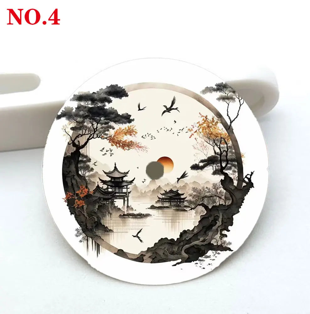 Watch dial 28.5mm NH35 dial  ink-wash painting dial color printing personalized dial suitable for NH35/36 movement
