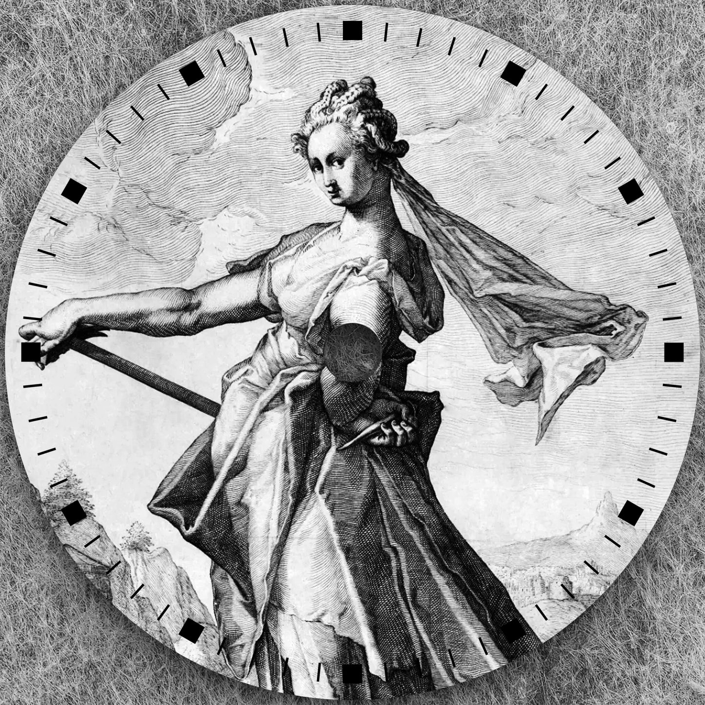 28.5mm NH35 Dial Exclusive high-end design quality watch dial from the Print Series suitable for the NH35 movement
