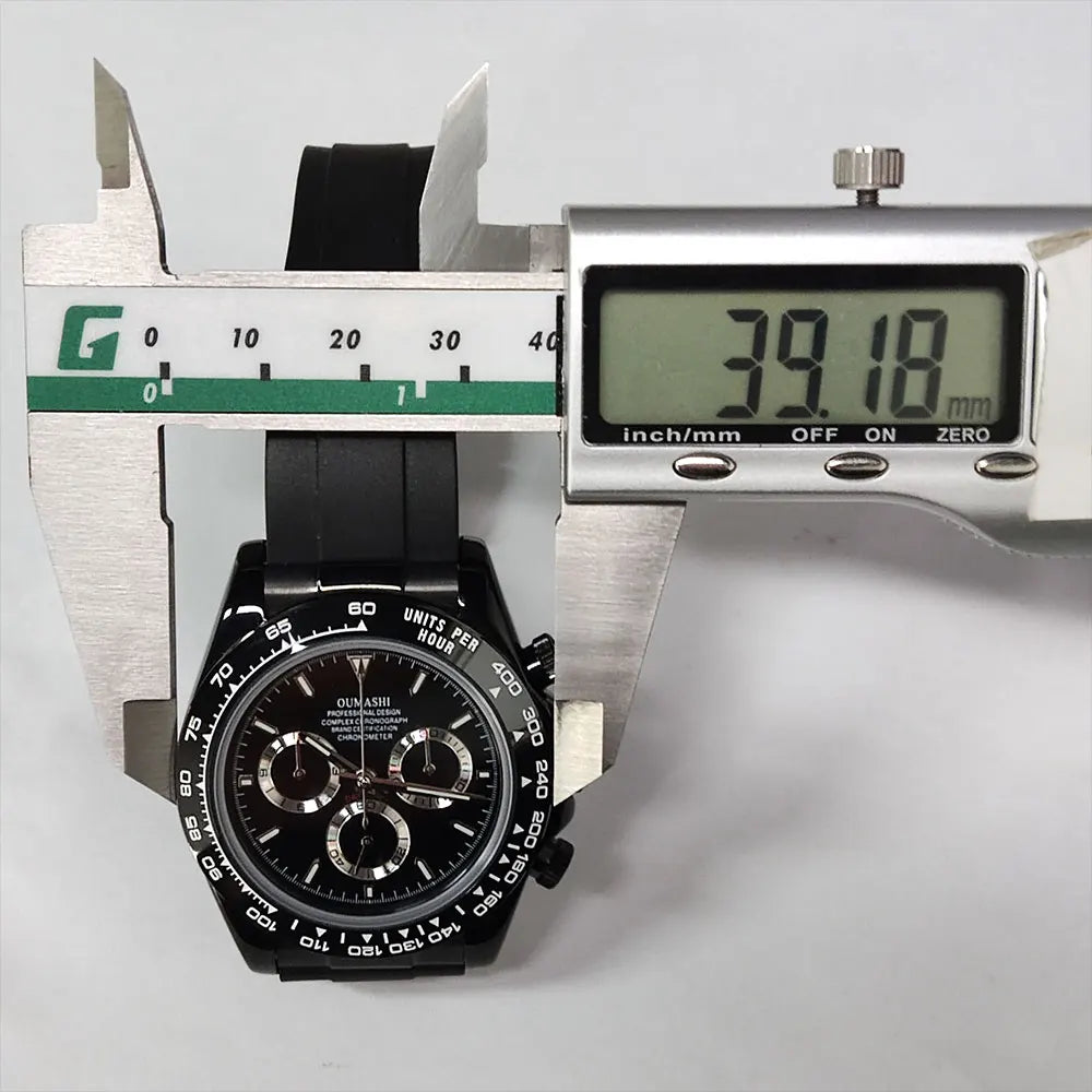 Luxury Multifunction Wristwatch black 4130 watch Men's automatic mechanical Watches for Men Chronograph Watch Sapphire Luminous