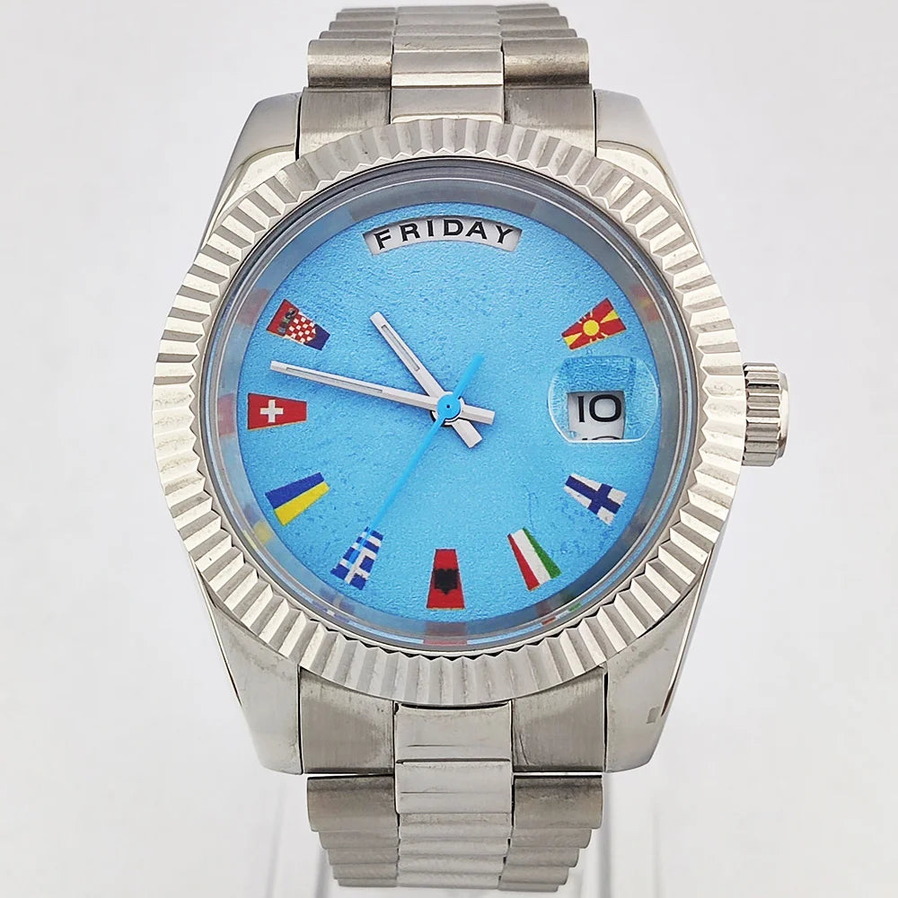 MIYOTA 8285 watches 39mm man Automatic mechanical movement 8285 date movement Sapphire glass 100m water resistant Men's watches