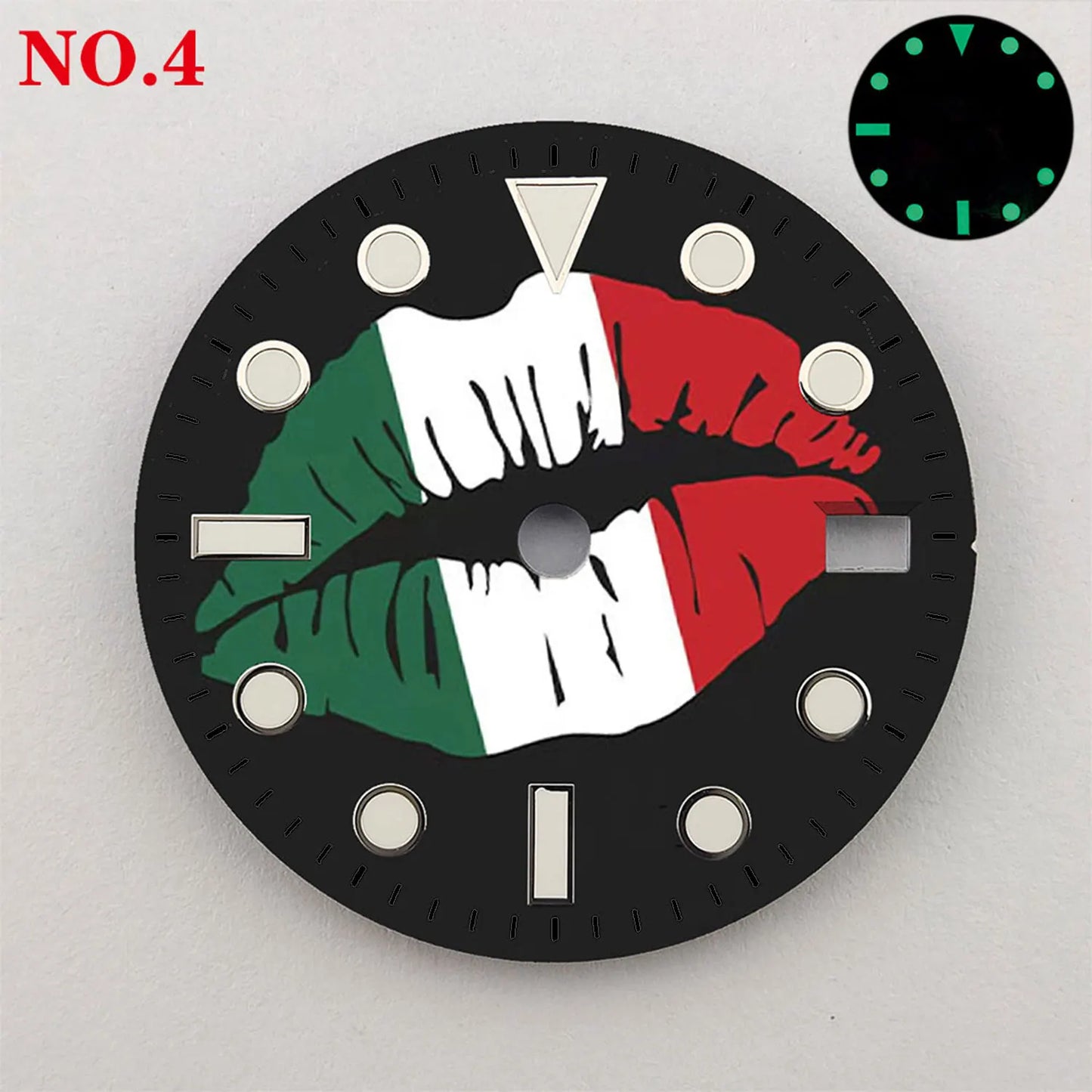 The 28.5mm dial NH35 dial creative color-printed series dial is suitable for NH35/36 movement watch accessories