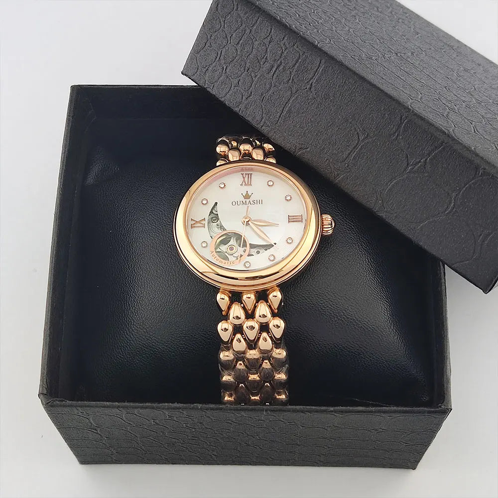 Luxury Fashion Women's Wristwatch Watch For Women Mechanical watch Ladies Elegant Gift Waterproof  5ATM Clock Reloj