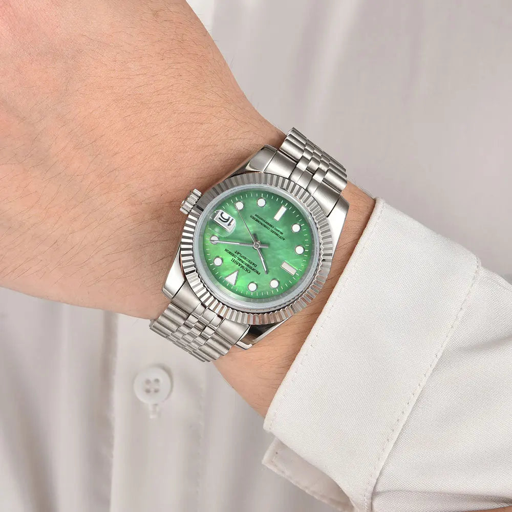 Watches 36mm 39mm NH35 watch Movement Purple Blue Green Gold Mother of Pearl 316 Stainless steel NH35a Mechanical watch for men