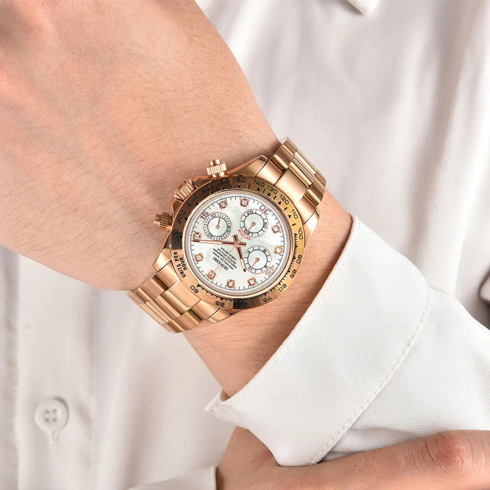 VK63 watches 39.3mm Luxury Watch Men's Chronograph New Men's watch vk63 case rose gold VK63 Men's Chronograph Waterproof 10ATM