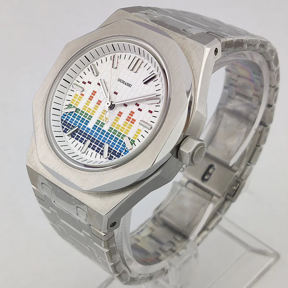 MIYOTA 8215 Men's Mechanical Automatic Watch Luxury C3 Glow-in-the Dark AR Sapphire 100m waterproof Music Festival Watch for men