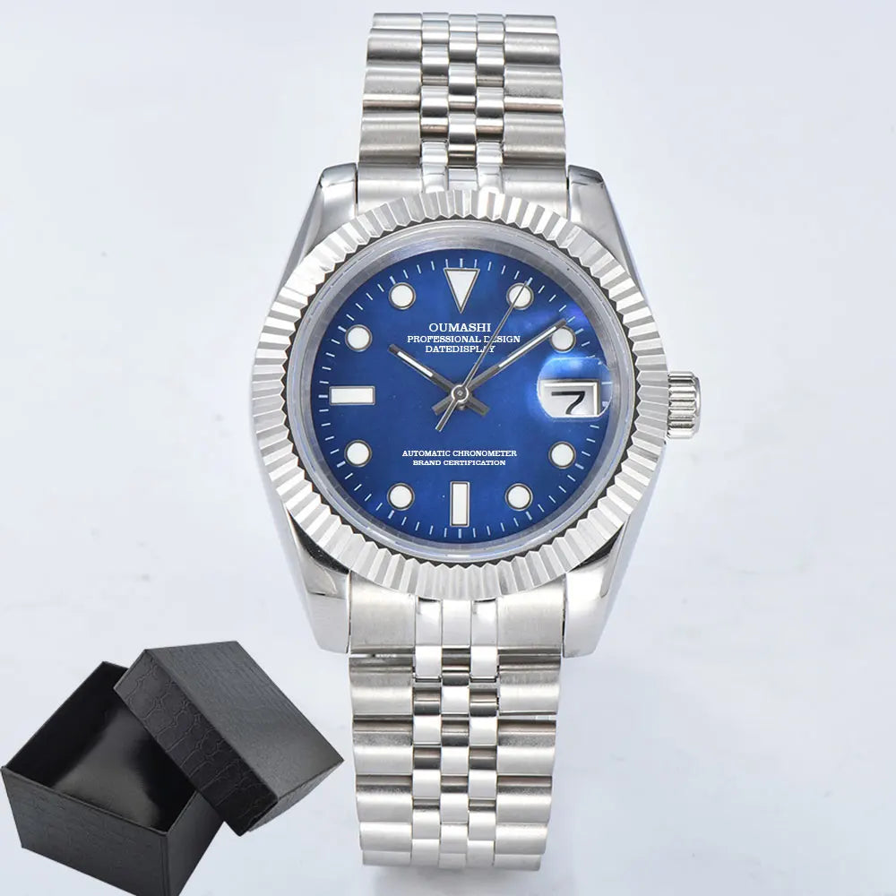 Watches 36mm 39mm NH35 watch Movement Purple Blue Green Gold Mother of Pearl 316 Stainless steel NH35a Mechanical watch for men