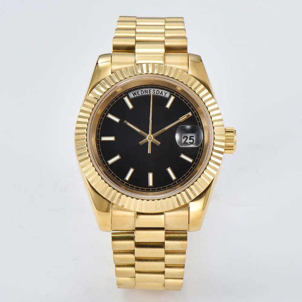 miyota 8285 watch for men automatic movement mechanical watches Stainless Steel Sapphire Glass Case Waterproof Watch mens watch