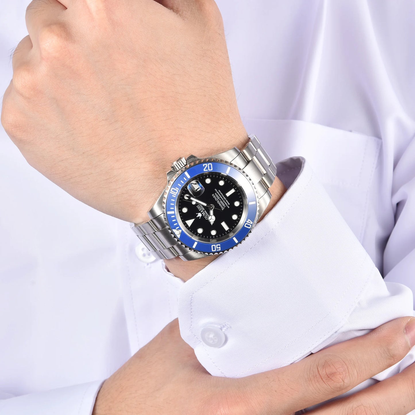 NH35 WATCH luxury Men Mechanical Wristwatch 41mm Stainless Steel Men Watch NH35 Sapphire Glass Men Watches reloj