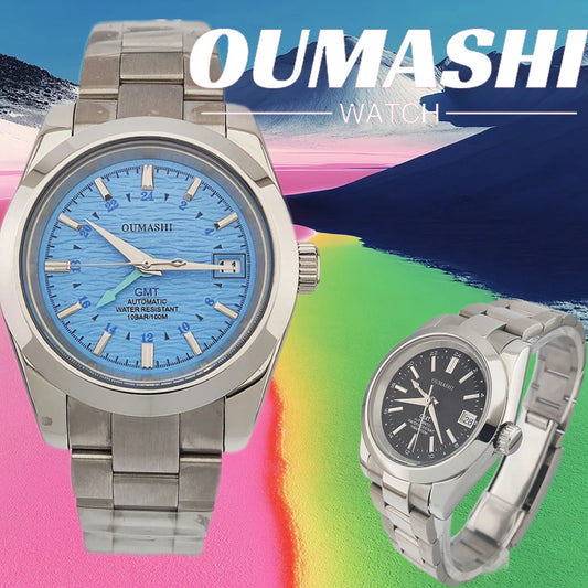 Watches NH35A 39mm GMT Dials NH34 Stainless steel luxury men's Watch Automatic mechanical sapphire glass waterproof 10ATM