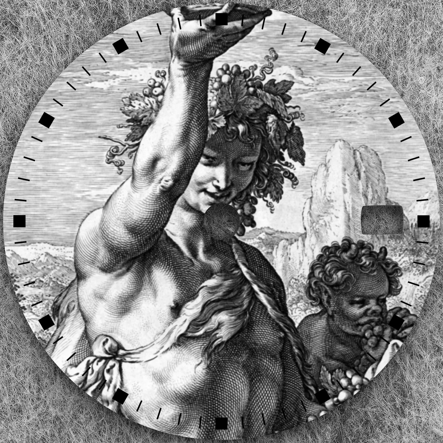28.5mm NH35 Dial Exclusive high-end design quality watch dial from the Print Series suitable for the NH35 movement