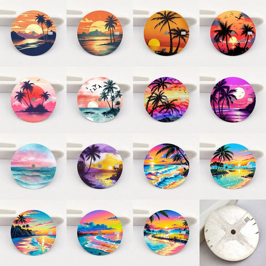 Watch dial 28.5mm dial NH35 dial creative color-printed series dial is suitable for NH35/36 movement watch accessories