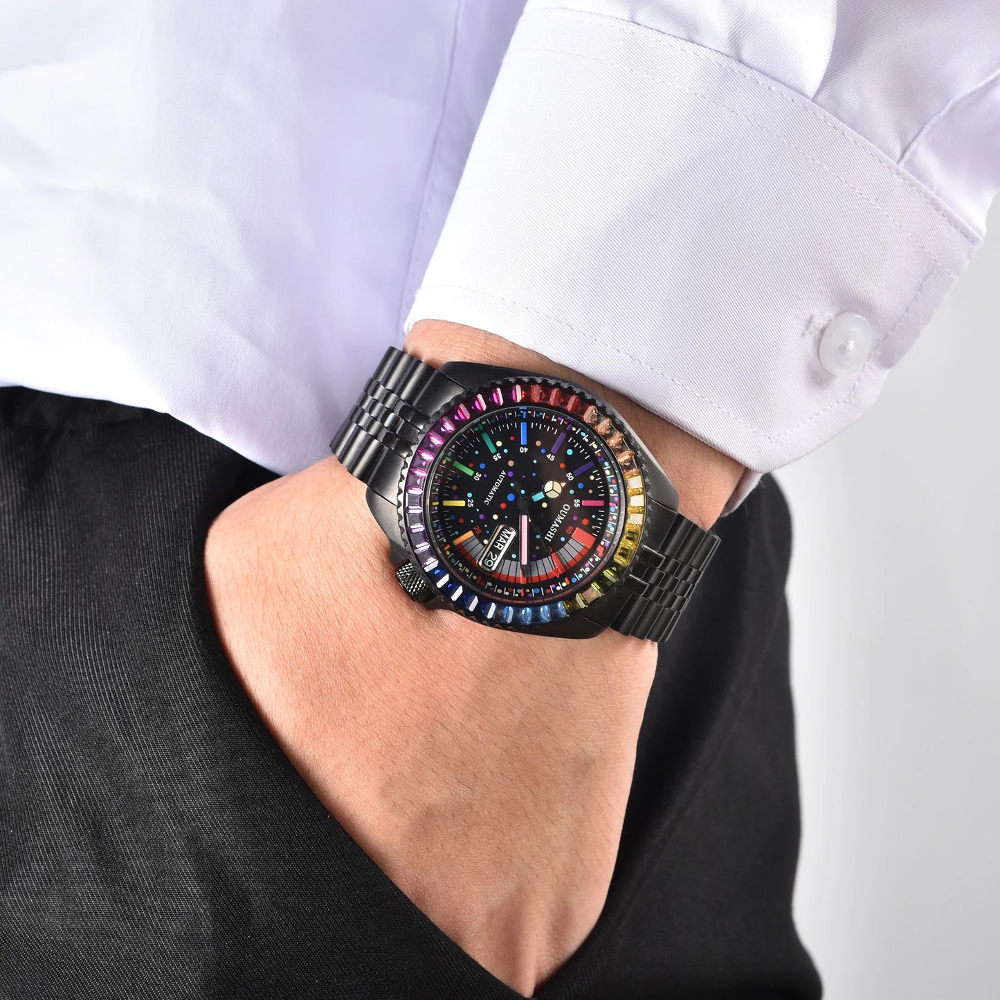Luxury SKX007 Watch C3 Luminous 316L sapphire crystal 10ATM waterproof NH36A automatic men mechanical watch NH35