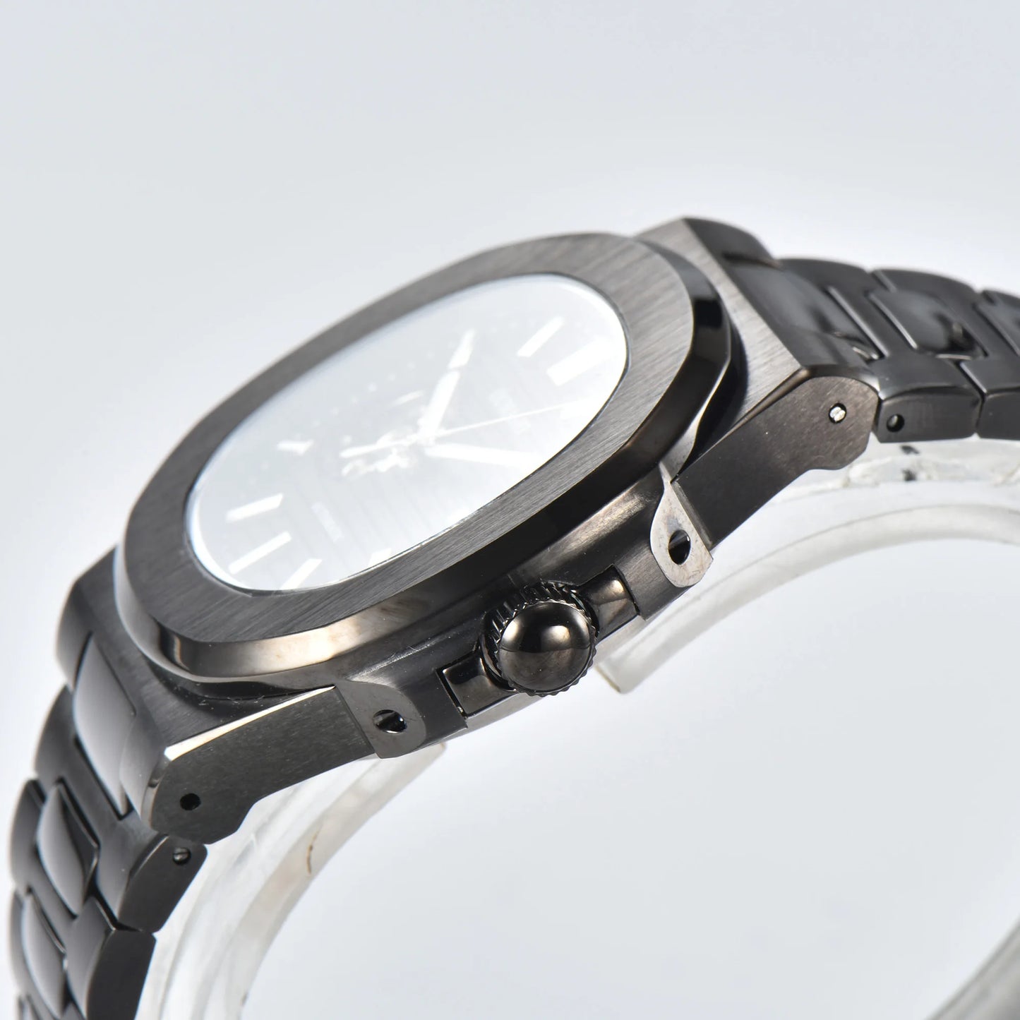 Automatic NH38a Watch 43mm Men's Watch Mechanical Hollow Watch 316L Stainless steel sapphire glass shell waterproof watch 10ATM