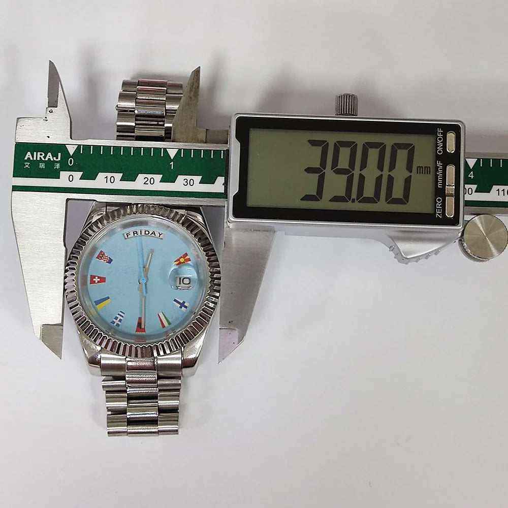 MIYOTA 8285 watches 39mm man Automatic mechanical movement 8285 date movement Sapphire glass 100m water resistant Men's watches