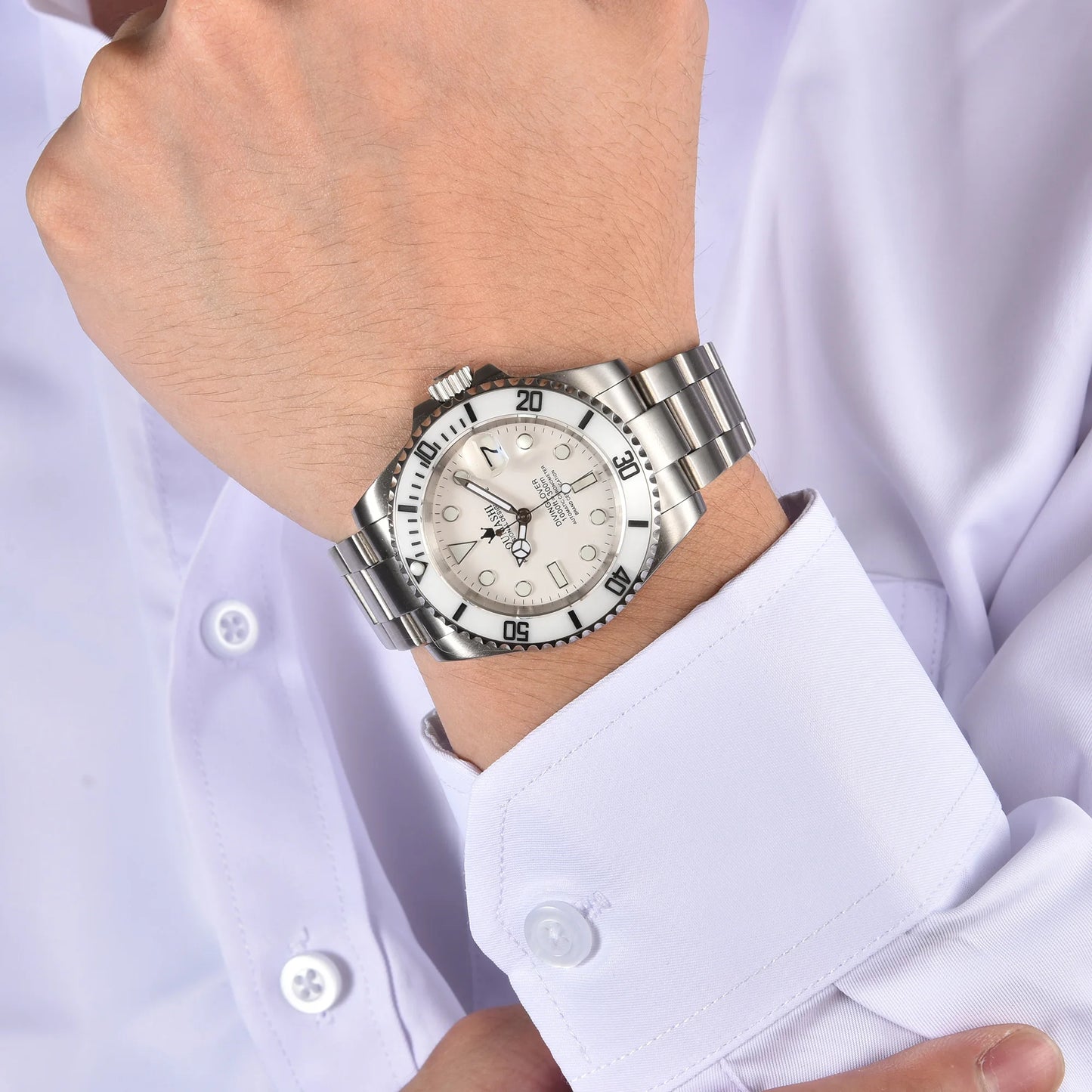 NH35 WATCH luxury Men Mechanical Wristwatch 41mm Stainless Steel Men Watch NH35 Sapphire Glass Men Watches reloj