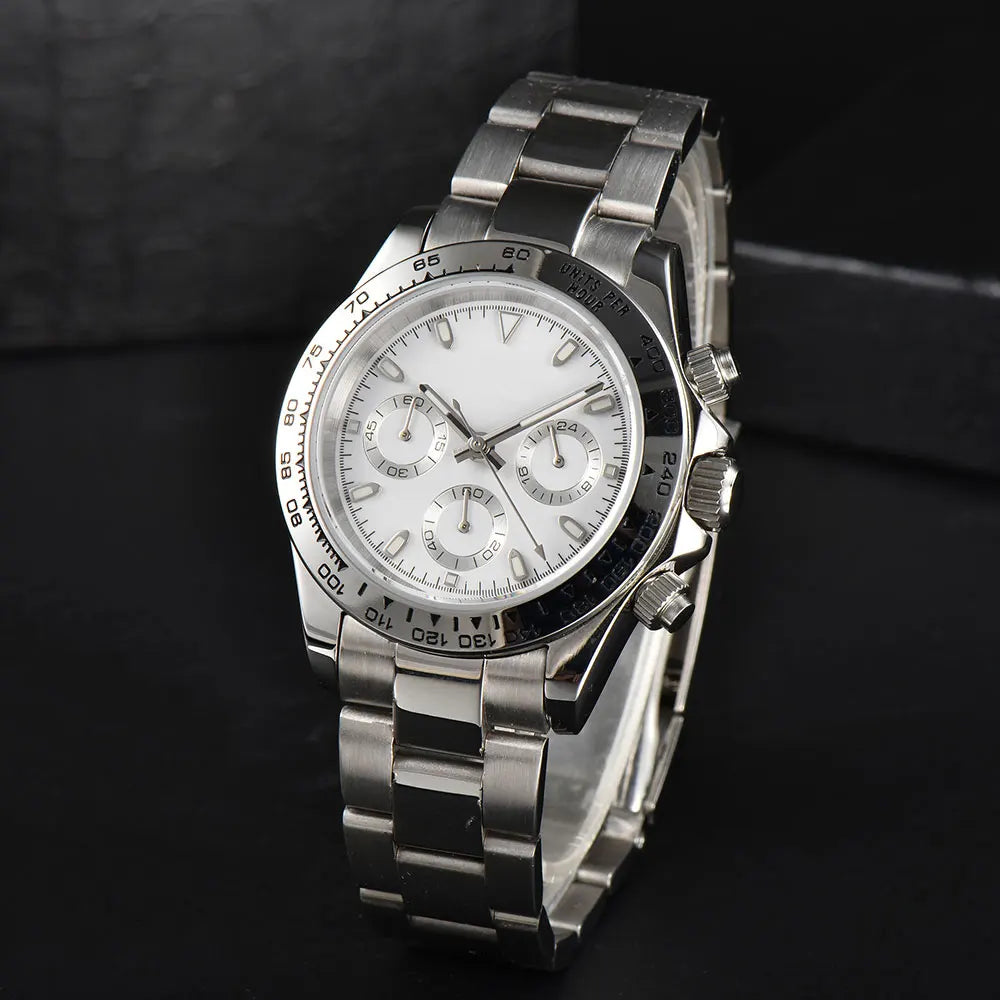 Luxury Sports Quartz Watch Sapphire Glass 316L stainless steel waterproof for men's custom watches with VK63 watch movement