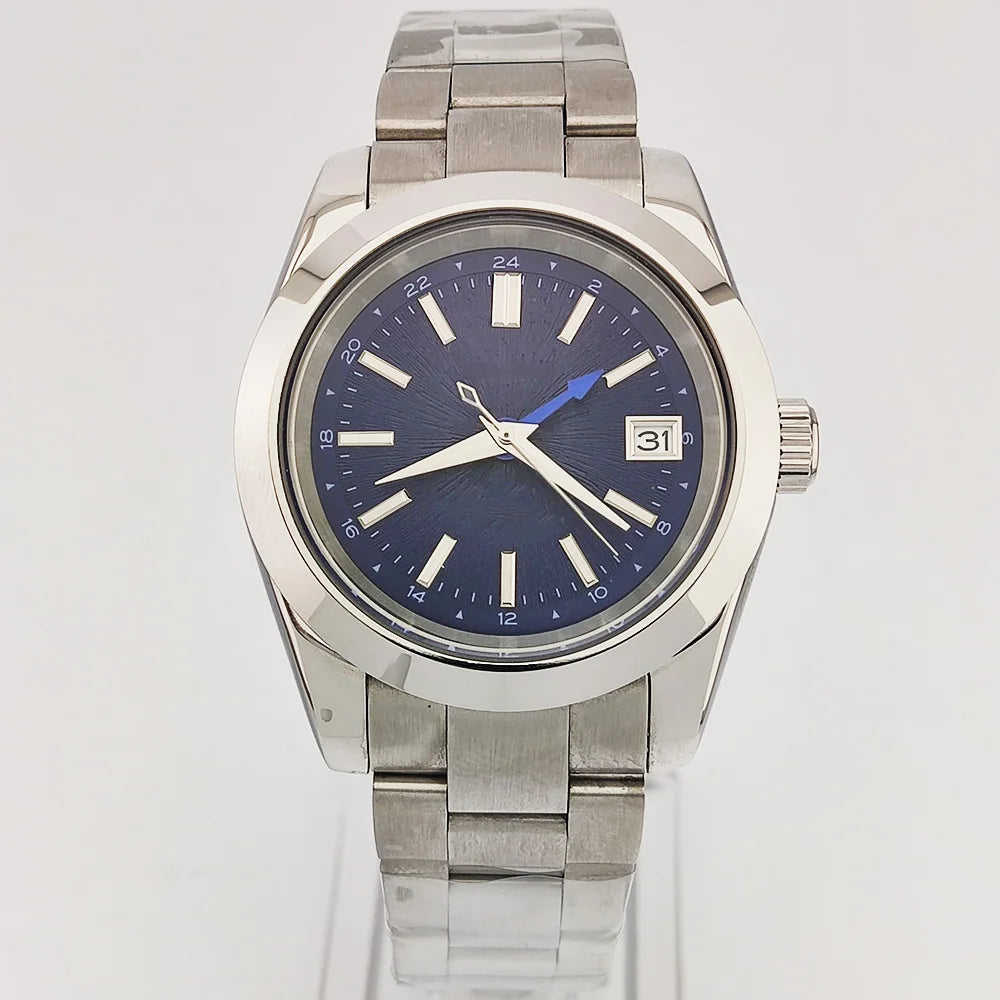 Watches NH35A 39mm GMT Dials NH34 Stainless steel luxury men's Watch Automatic mechanical sapphire glass waterproof 10ATM