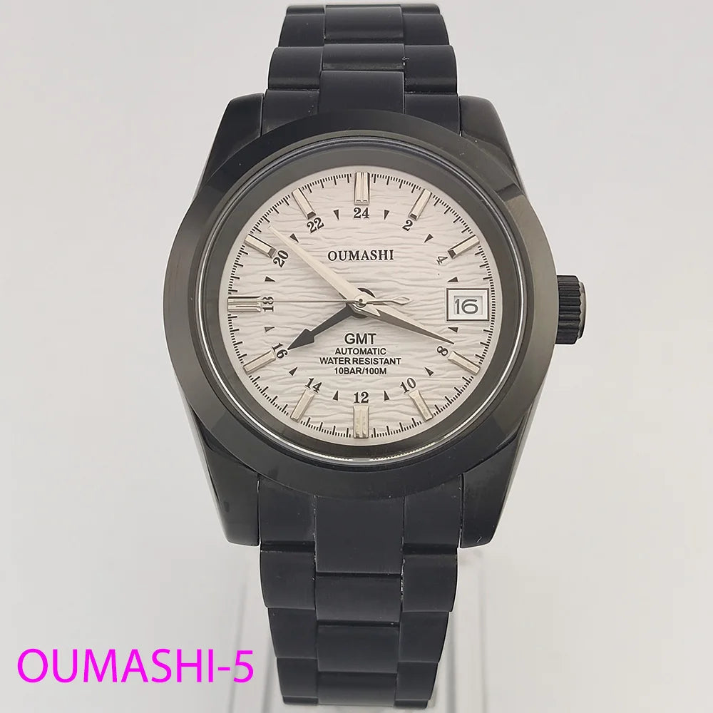Watches NH35A 39mm GMT Dials NH34 Stainless steel luxury men's Watch Automatic mechanical sapphire glass waterproof 10ATM
