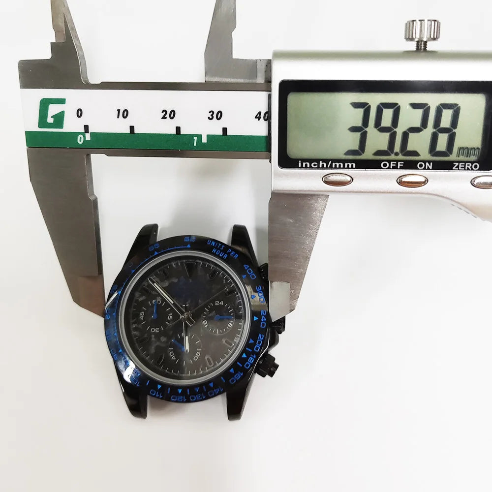 luxury 39.3mm watches VK63 Watch New Custom dial Men's watch Luxury quartz watch VK63 Sport Chronograph Sapphire Glass watch men