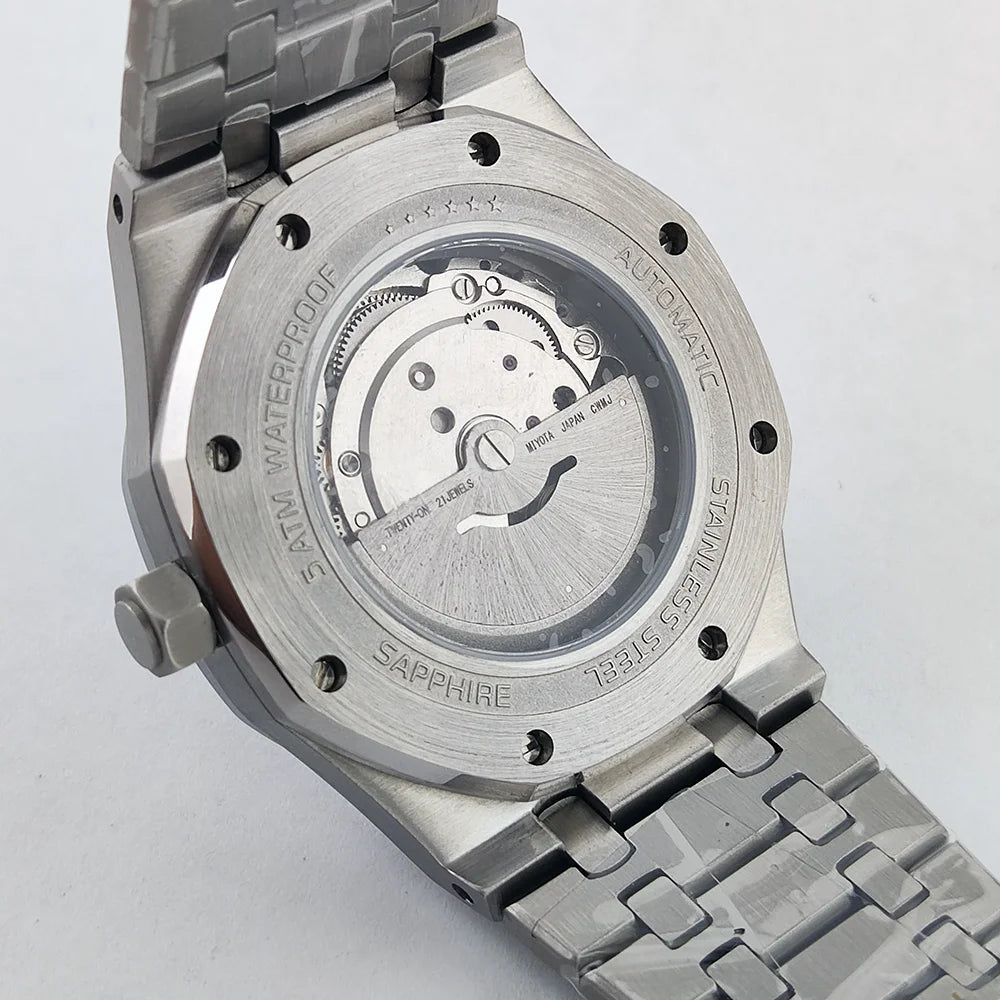MIYOTA 8215 Men's Mechanical Automatic Watch Luxury C3 Glow-in-the Dark AR Sapphire 100m waterproof Music Festival Watch for men