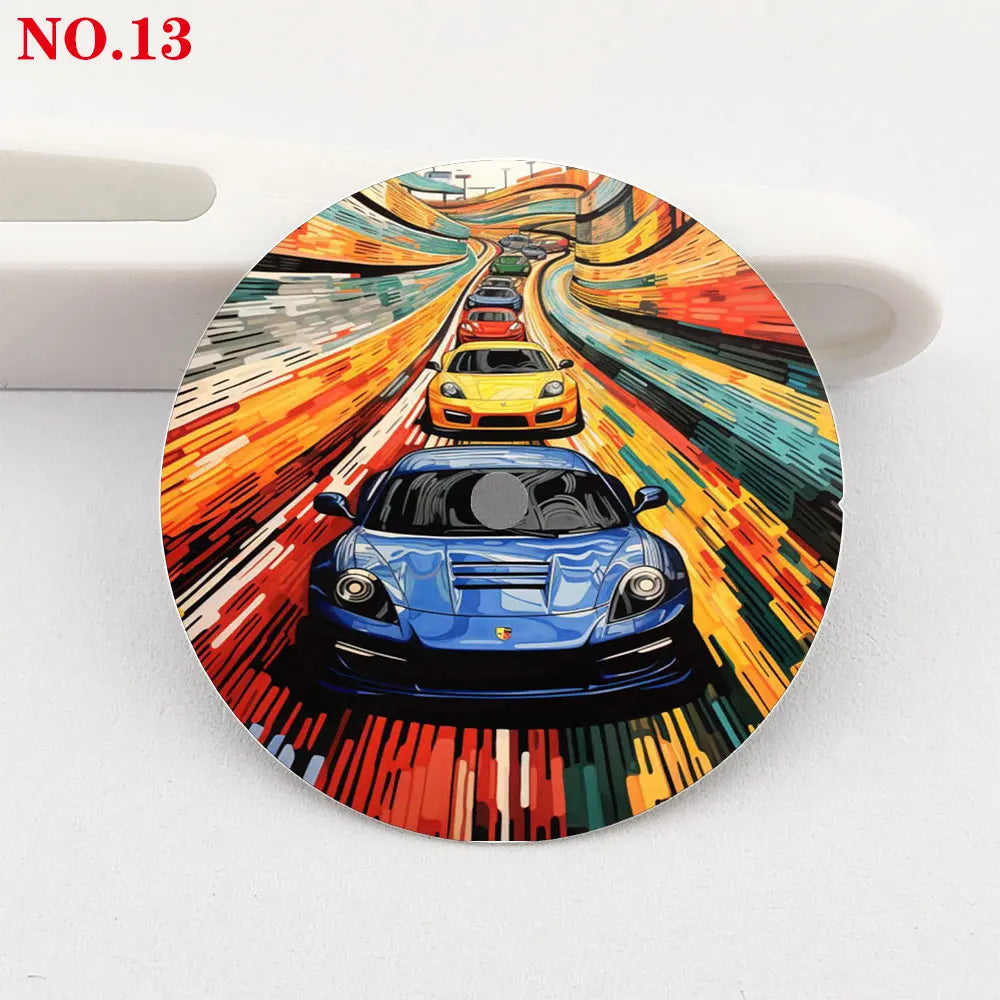 The 28.5mm dial NH35 dial sports car creative color-printed series dial is suitable for NH35/36 movement wristwatch accessories