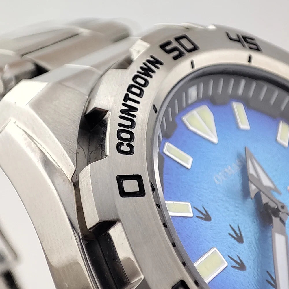 44mm Watch NH35 Sapphire glass luminous diving 200 meters dial 316L stainless steel automatic mechanical watch NH35 movement