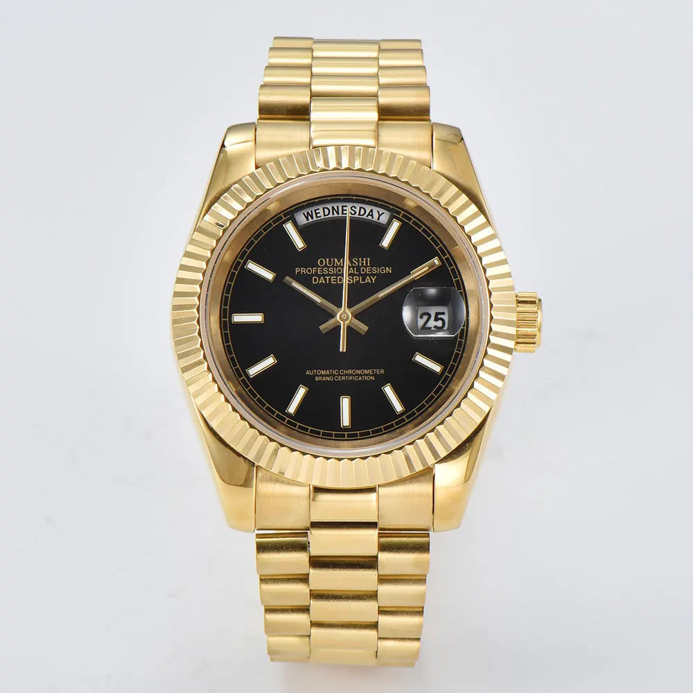 miyota 8285 watch for men automatic movement mechanical watches Stainless Steel Sapphire Glass Case Waterproof Watch mens watch