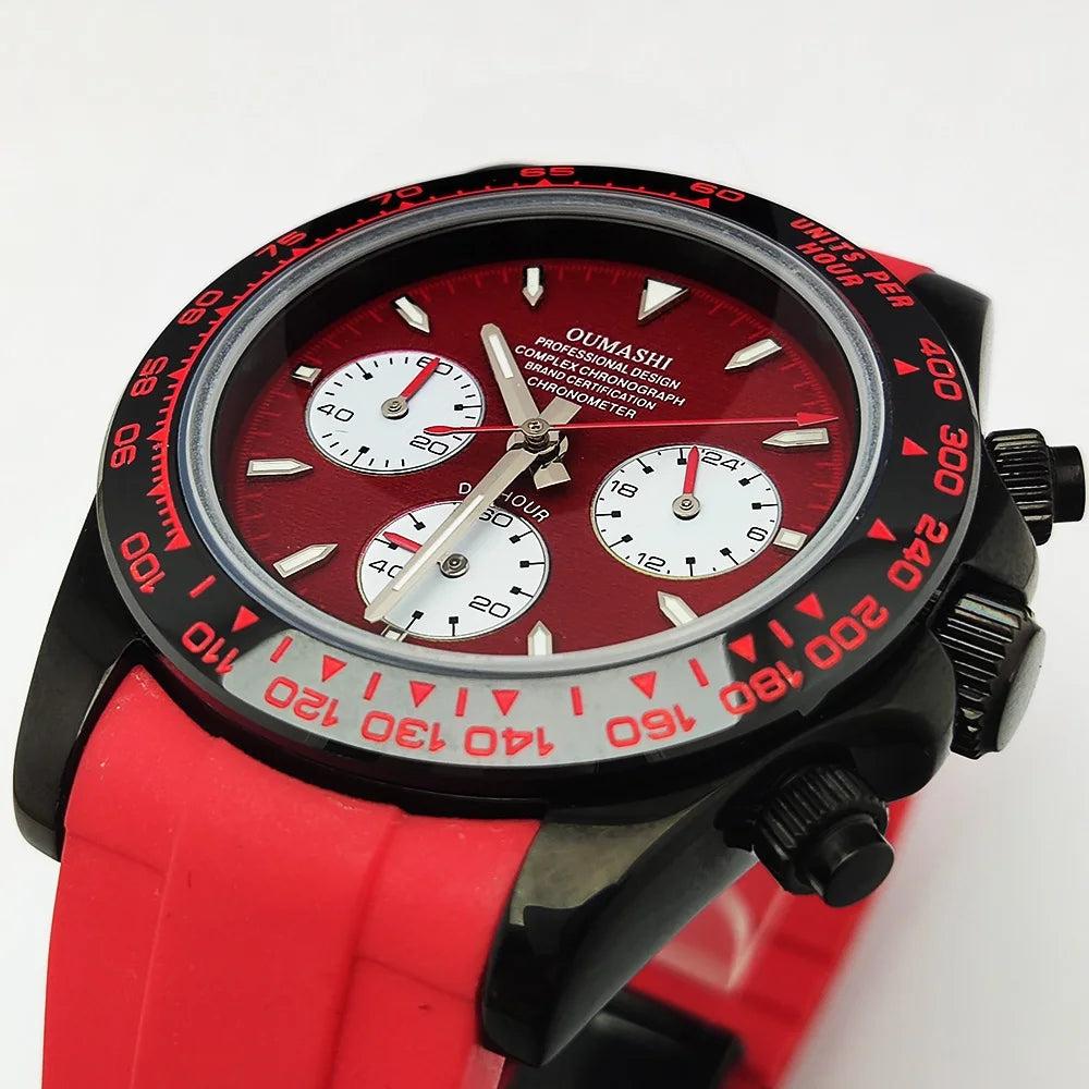 Luxury Watches Men's Chronograph 39.3mm New Men's watch Business Watch Men's VK63 Men's Chronograph watch VK63 Waterproof 10ATM