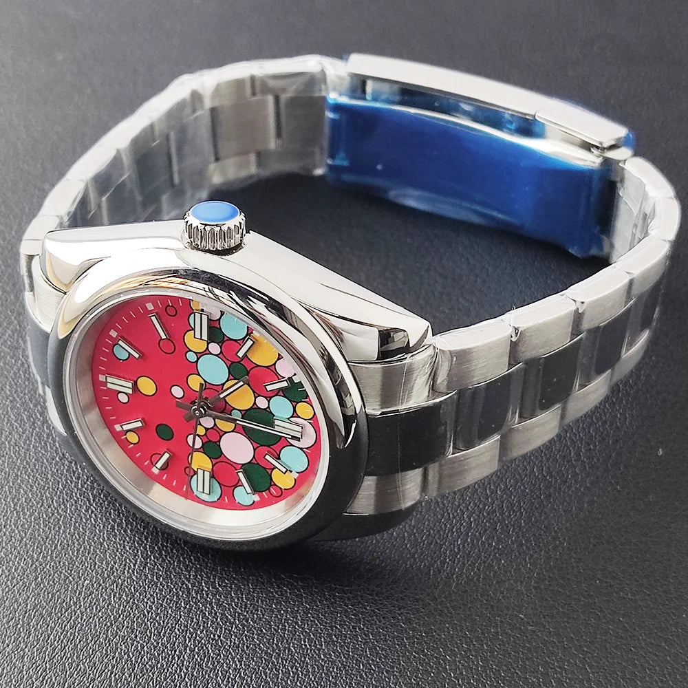 Bubble ball watch 36MM/39MM Women/Men Automatic Mechanical Watches NH35 Sapphire Stainless Steel 10Bar Relogio Masculino